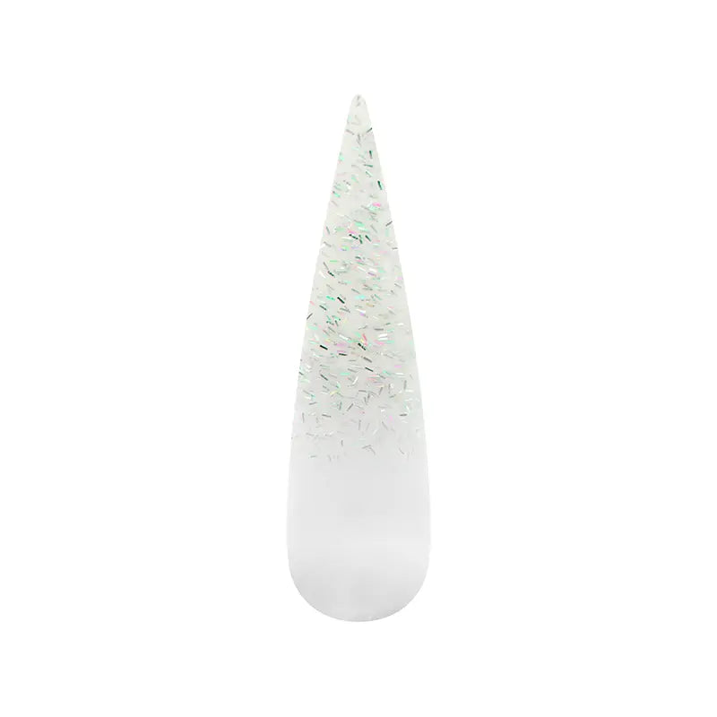 Air Ombre Spray Powder Nails - Metallic Silver Colors - AO153