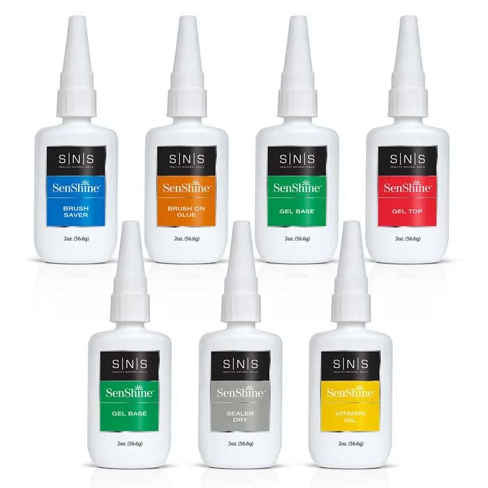 SNS SenShine Dip Essentials - (7 Bottle) Master Set - REFILLS - 2oz
