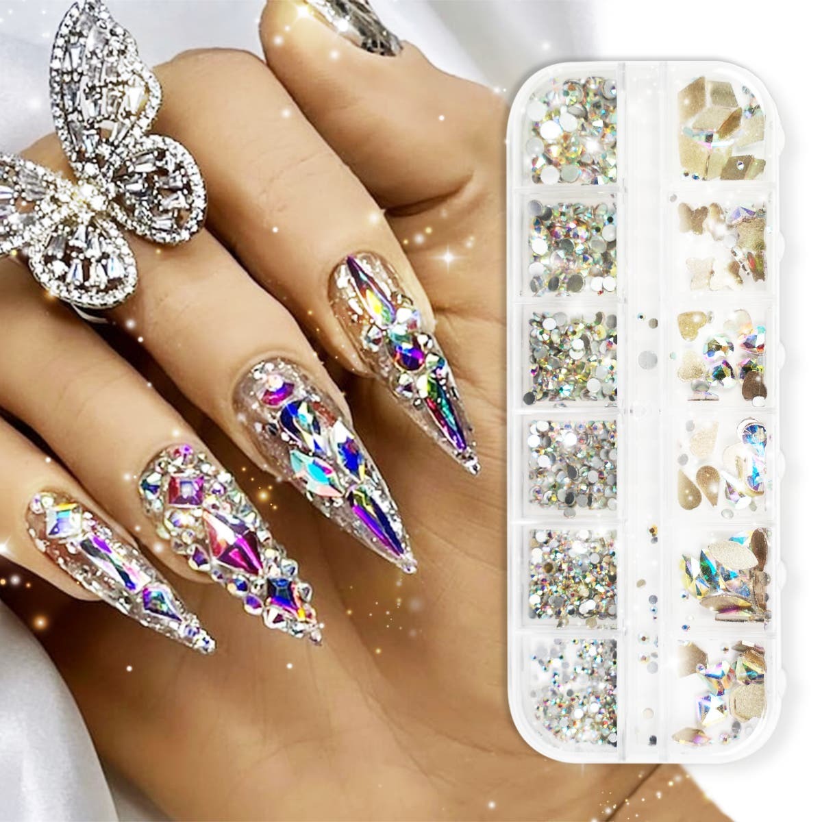 BlingStones Pro 06 - Rhinestone Art Box - Butterflies