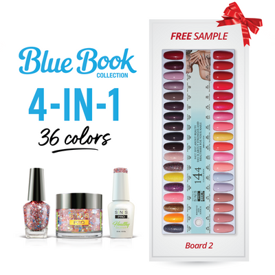 SNS Pro - Blue Book Collection - 4in1 - 36 Colors Bundle - Board 2