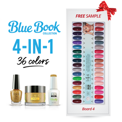 SNS Pro - Blue Book Collection - 4in1 - 36 Colors Bundle - Board 4