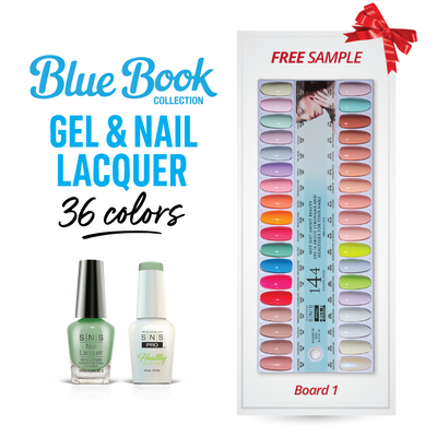 SNS Pro - Blue Book Collection - Gel & Lacquer Duo - 36 Colors Bundle - Board 1