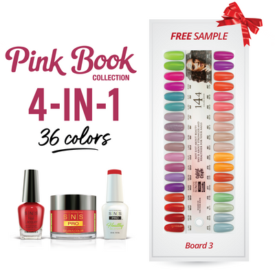 SNS Pro - Pink Book Collection - 4in1 - 36 Colors Bundle - Board 3