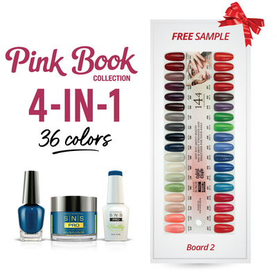 SNS Pro - Pink Book Collection - 4in1 - 36 Colors Bundle - Board 2