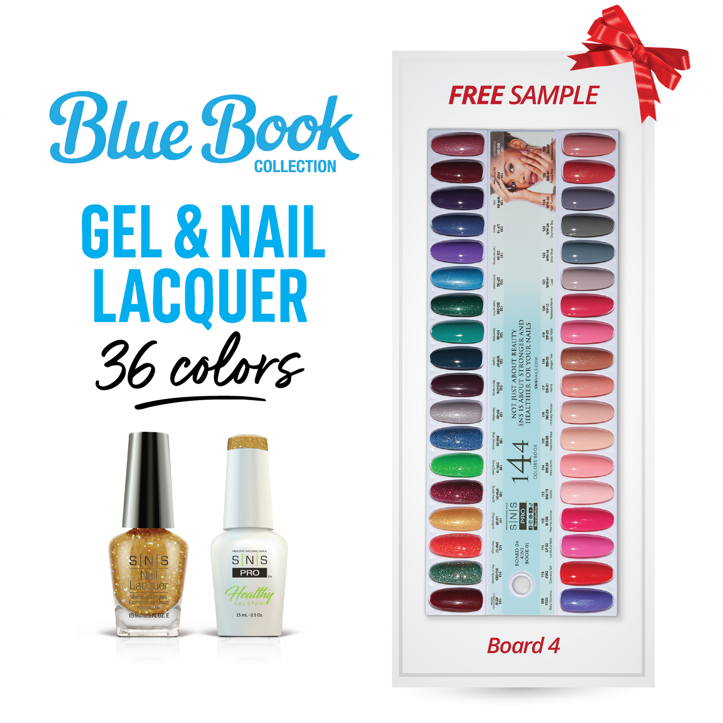 SNS Pro - Blue Book Collection - Gel & Lacquer Duo - 36 Colors Bundle - Board 4