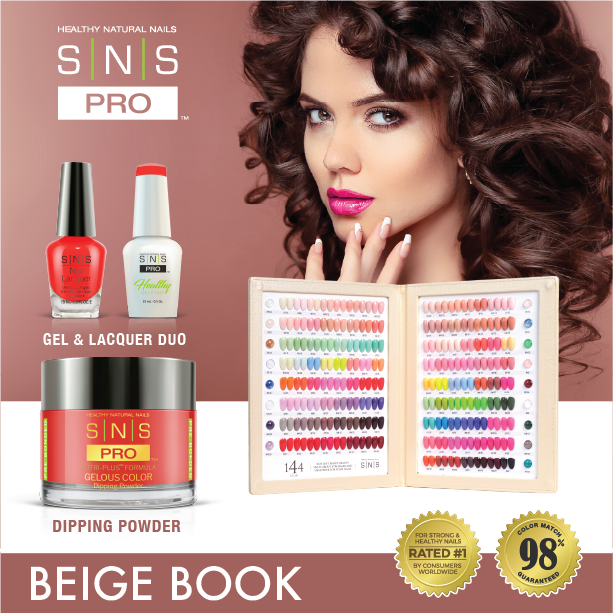SNS Pro Beige Book Collecton 144 Colors