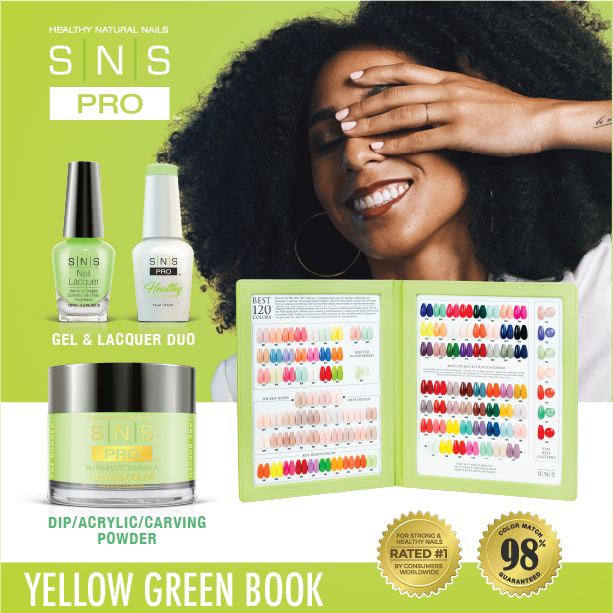 SNS Pro Yellow Green Book Collecton 120 Colors