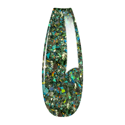 Ombre Glitter Nail Art - Green Colors - GO01