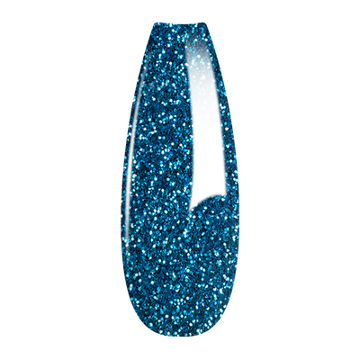 French Glitter Nail Art - Teal Blue Colors - GF04