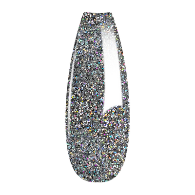 French Glitter Nail Art - Silver Colors - GF08