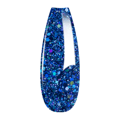 Ombre Glitter Nail Art - Blue Colors - GO08