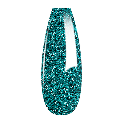 French Glitter Nail Art - Turquoise Colors - GF09
