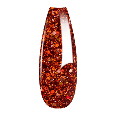 Ombre Glitter Nail Art - Orange Colors - GO09