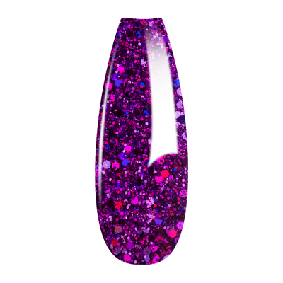 Ombre Glitter Nail Art - Purple Colors - GO10