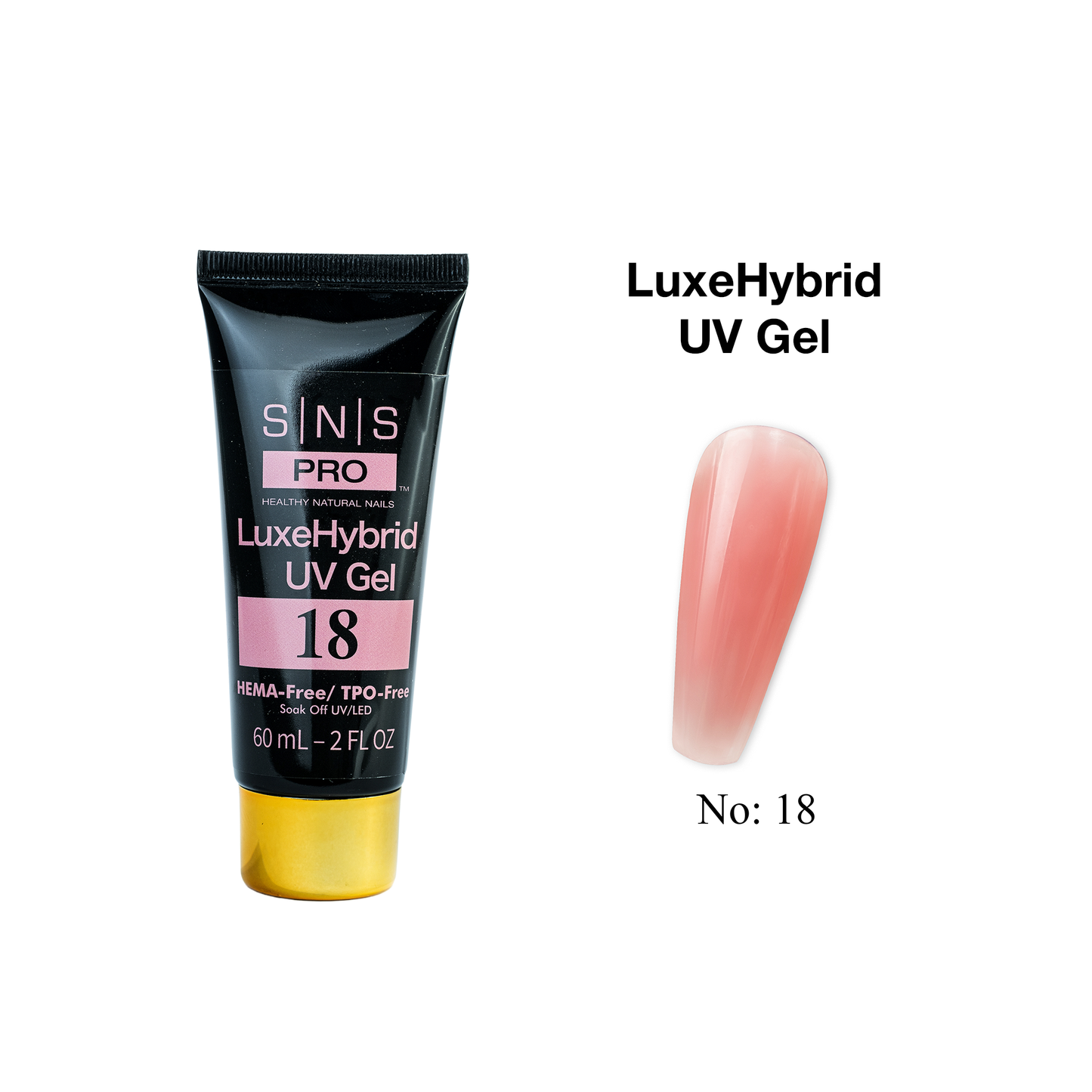 SNS LuxeHybrid UV Gel - 18 - 60ml