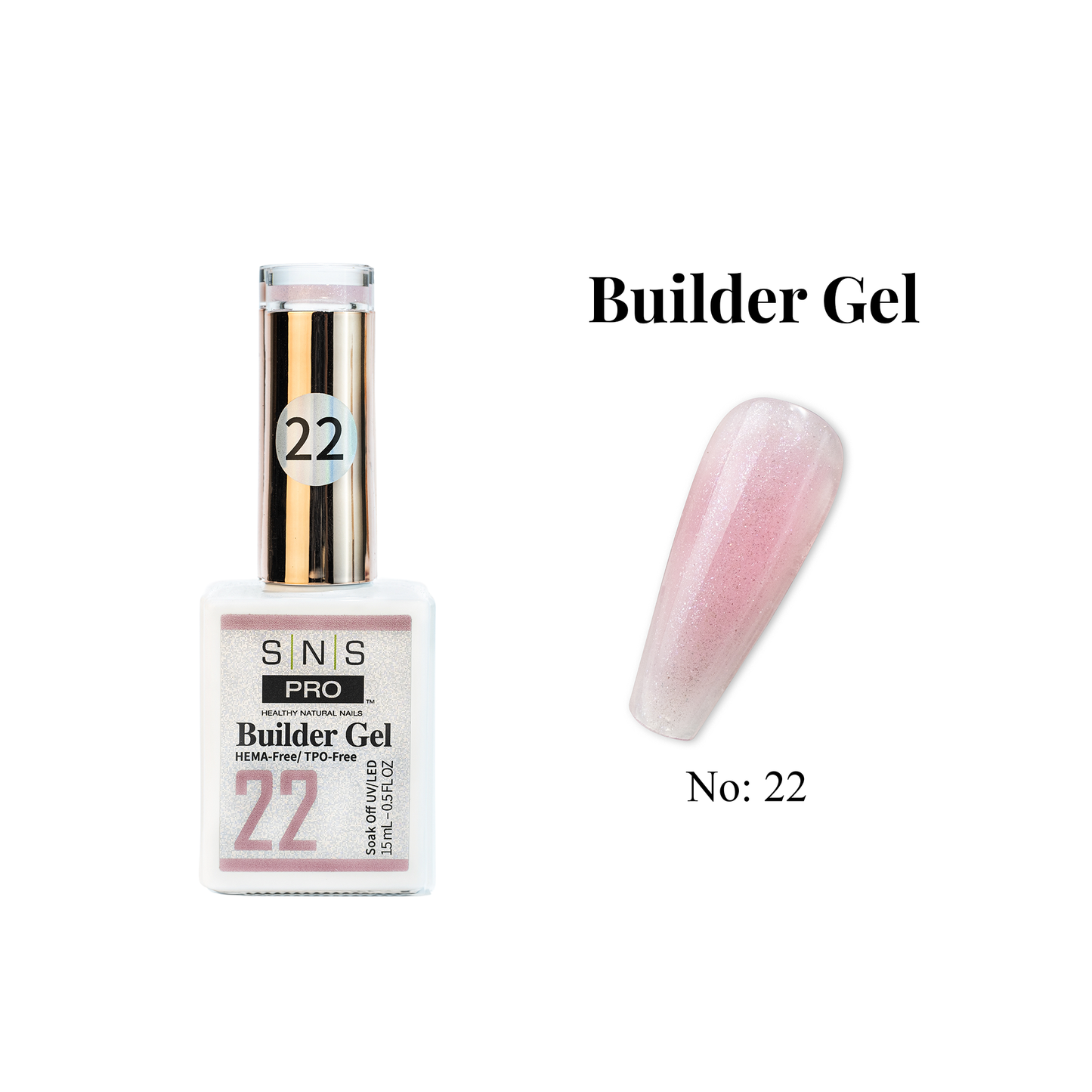SNS Builder Gel In The Bottle - 22 - HEMA-Free/TPO-Free - 0.5oz