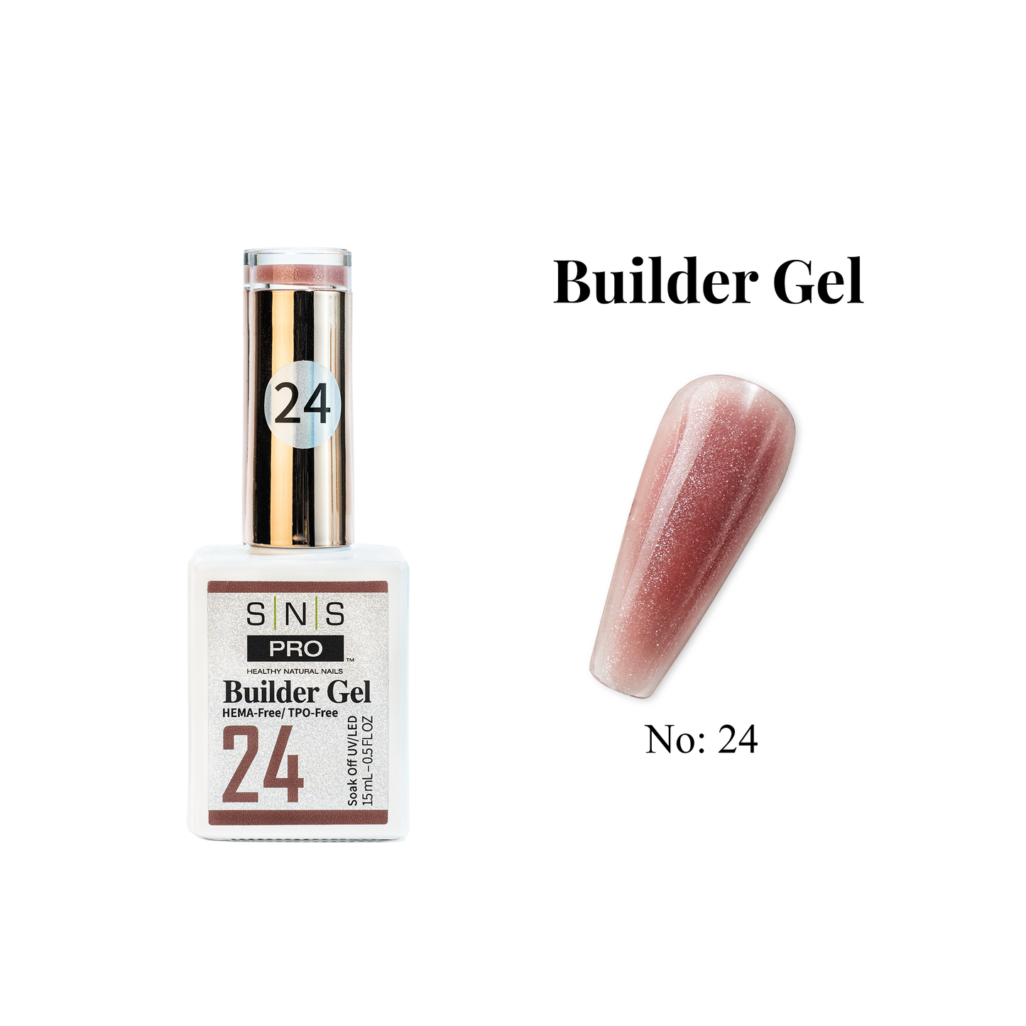 SNS Builder Gel In The Bottle - 24 - HEMA-Free/TPO-Free - 0.5oz