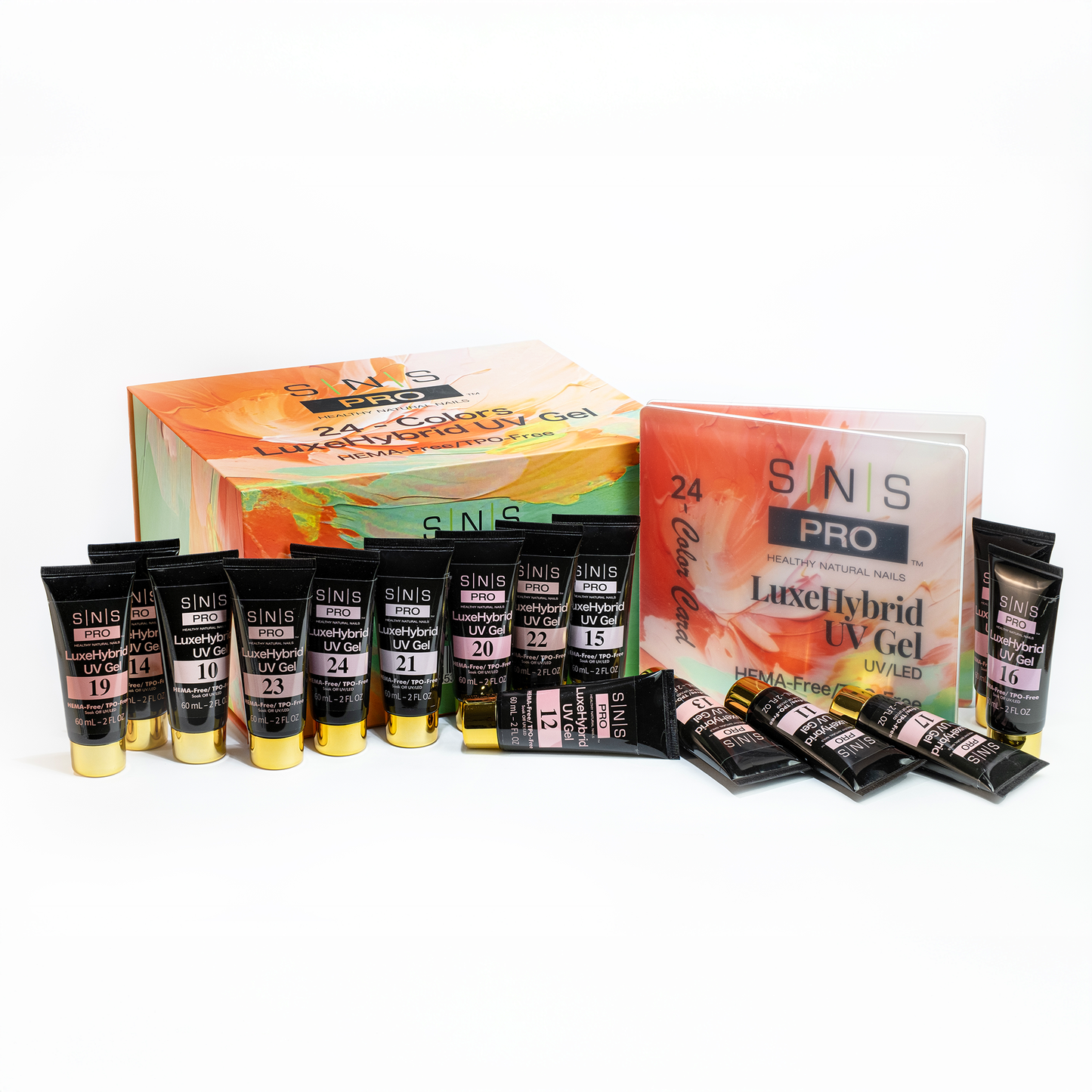 SNS LuxeHybrid UV Gel - Set 24 Colors - 60ml