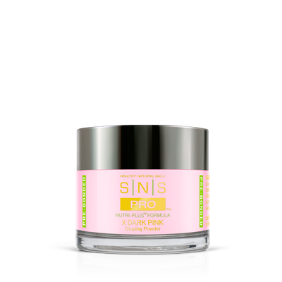 SNS X-Dark Pink Dipping Powder Pink & White