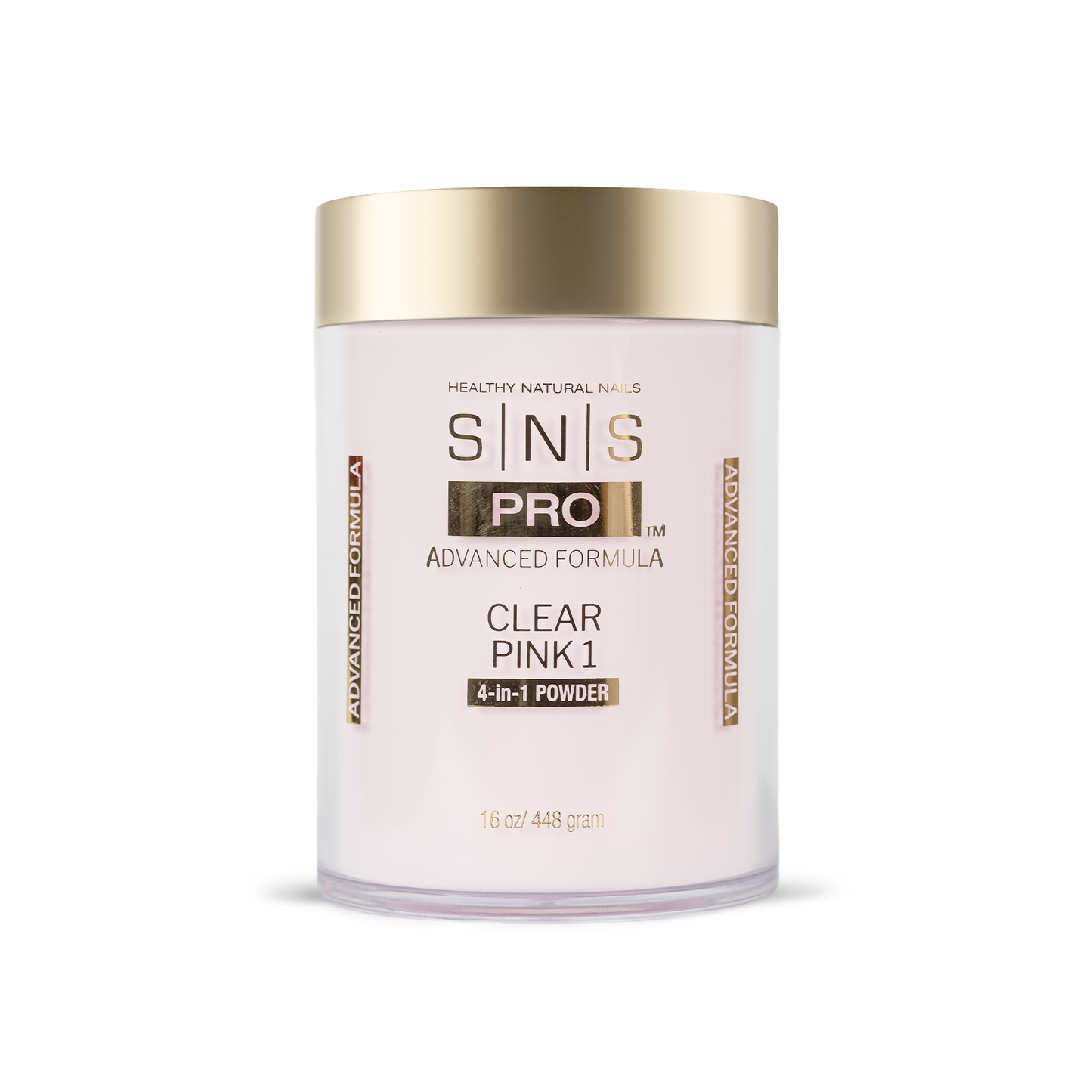 SNS 4-in-1 Pink & White Powder 16oz - Clear Pink 1
