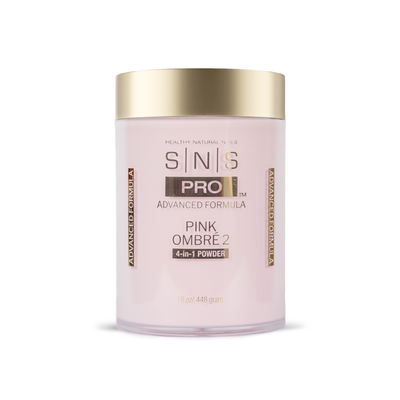 SNS 4-in-1 Pink & White Powder 16oz - Pink Ombre 2