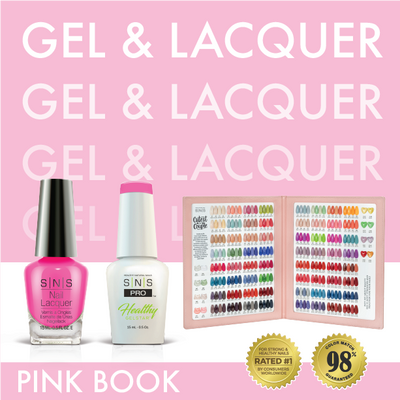 SNS Pro - Pink Book Collection - Gel & Lacquer Duo - 144 Colors Bundle