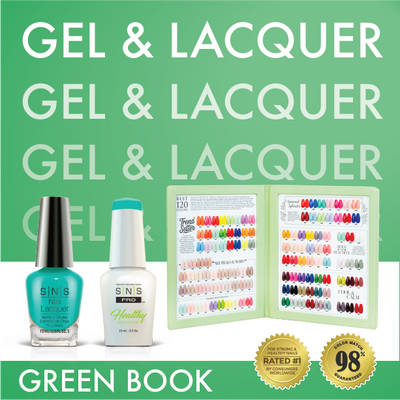 SNS Pro - Green Book Collection - Gel & Lacquer Duo - 30  Colors Bundle - Board 3